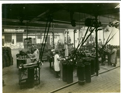 Winding and Chilling (Hosiery) Plant, 1923 by English Photographer